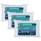 Kit 3 Travesseiros Altenburg Sono e Saúde Baby Infantil, 30 x 40 cm, Branco, Extra Firme