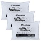 Kit 3 Travesseiros Altenburg Suporte Extra Firme 180 Fios Lavável 50cm x 70cm Branco