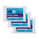 Kit 3 Travesseiros Antialérgico Altenburg Suporte Super Extra Firme 100% Algodão Lavável 48cm x 68cm