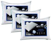 Kit 3 Travesseiros Antistress Fios de Carbono 50cm x 70cm Altenburg