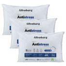 Kit 3 Travesseiros Antistress Fios de Carbono 50cm x 70cm Altenburg