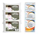 Kit 3 Travesseiros Firmes ART200 com 3 Capas Impermeáveis