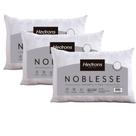 Kit 3 Travesseiros Hedrons Noblesse Jacquard Firme 50x70 cm