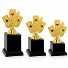 Kit 3 troféus de truco tranca cacheta trucada