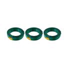 Kit 3 un arame galvanizado revest pvc verde vonder bwg18 1kg