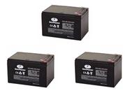 Kit 3 Un Bateria Selada Gel 12v 14ah - Ciclo Profundo - Gp