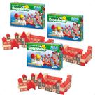 Kit 3 un Blocos para Montar Brincando de Engenheiro 200 peças Madeira Reflorestada Xalingo 53065 Kit 3 un Blocos para Montar Brincando de Engenheiro 200 peças Madeira Reflorestada Xalingo 53065
