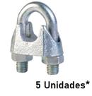 Kit 3 Un - Clips Grampo Aço B 3/16 Zincado