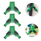 Kit 3 Un. Conexão Y com 2 Saídas Para Conector Engate Rápido De Torneira de Jardim com Abre e Fecha Kit 3 Un. Conexão Y com 2 Saídas Para Conector Engate Rápido De Torneira de Jardim com Abre e Fecha