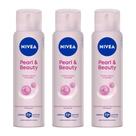 Kit 3 un Desod Aero Nívea Feminino Pearl E Beauty 150ml