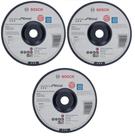 Kit 3 Un - Disco Desbaste Std For Metal 180X60mm - Bosch 8951