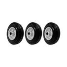 Kit 3 un roda 512 maciça borracha 5 pol 100kg p/ rodízio Kit 3 un roda 512 maciça borracha 5 pol 100kg p/ rodízio