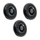 Kit 3 un roda pneum ajax 2.50-4 4l plástico rol 20mm 3/4