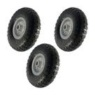 Kit 3 un roda pneum. ajax cargo 3.50-4 - 4l aro alum. 7/8"