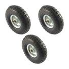 Kit 3 un roda pneum. ajax cargo 3.50-4 - 4l - rolam. 3/4" Kit 3 un roda pneum. ajax cargo 3.50-4 - 4l - rolam. 3/4"