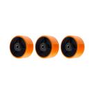 Kit 3 un roda poliuretano moldado 62pu 6 pol 400kg p rodízio