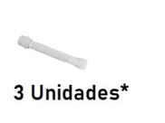 Kit 3 Un - Sifão Sanfonado Universal 31,3cm Branco - Astra 2578