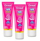 Kit 3 Und Gel Dental Carmed Fini Beijos 70g