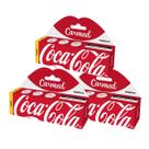 Kit 3 Und Hidratante Labial Carmed Coca-Cola Vermelho 10g