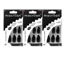 Kit 3 Unhas Postiças Stiletto Preta UP508 - Macrilan