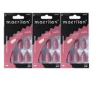 Kit 3 Unhas Postiças Stiletto Rose UP507 - Macrilan