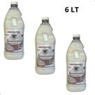 Kit 3 Uni Lava-Roupas Líquido Sabão De Coco RC 2L- 6 Lt