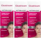 Kit 3 unid cicatricure creme facial antirrugas - 50g