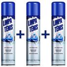 Kit 3 Unid De Limpa Tênis Premium Petroplus Original Espuma Magica Lavagem A Seco 300ml/290g