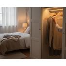 Kit 3 Unidades Cabides de Madeira com Verniz Resistente MDF Natural para Roupas