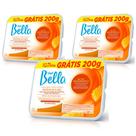 Kit 3 Unidades Cera Quente Depilatória em Barra Depil Bella Alto Rendimento Própolis e Mel 1kg