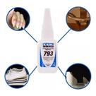Kit 3 Unidades Colas Instantâneas TekBond 793 Super Bonder 20g - Adesivo Multiuso Para Madeira/Plástico/Metal e Borracha
