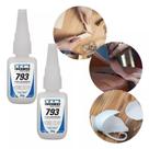Kit 3 Unidades Colas Instantâneas TekBond 793 Super Bonder 20g - Adesivo Multiuso Para Madeira/Plástico/Metal e Borracha
