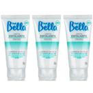 Kit 3 Unidades Creme Esfoliante Depil Bella Facial Limpeza de Pele Extrato de Alecrim Desodorante 50g