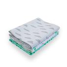Kit 3 Unidades Cueiro Flanelado Estampado para Bebê 100% Algodão 80cm x 50cm Neutro