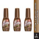 Kit 3 unidades de Cera Líquida Para Sapato Q Brilho Marrom 60ml