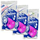 Kit 3 Unidades Detergente / Pedra Sanitária DonaBela 22g Odorizante Descarga Vaso Sanitário
