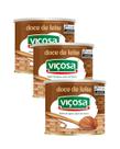 Kit 3 Unidades Doce de Leite Viçosa 800g Lata Grande Premium Original Minas Gerais