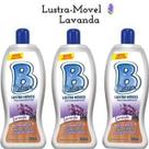 Kit 3 Unidades Lustra Móveis Proteção Lavanda 500ml Barbarex