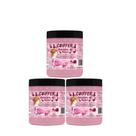 Kit 3 unidades mascara de rosas coiffer 500g