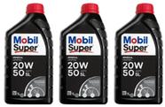 kit 3 unidades oleo 20w50 Mineral para carros Mobil 1 litros