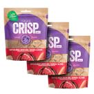 Kit 3 Unidades Petisco Saudável para Cães Natural Crisp Blend Pet Snack Adulto Filhote Cachorro