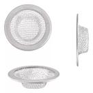 Kit 3 Unidades Ralo Japonês Tela Inox Pia Lavatório 7 cm