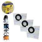 Kit 3 unidades sacos descartáveis para aspirador de pó Kit 3 unidades sacos descartáveis para aspirador de pó