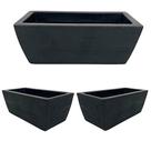 Kit 3 Vaso Jardineira Floreira Luxo Floreira Horta Polietileno 40cm Kit 3 Vaso Jardineira Floreira Luxo Floreira Horta Polietileno 40cm