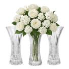 Kit 3 Vaso para Flores Arranjos de Cristal Quenn 30x16cm Wolff Kit 3 Vaso para Flores Arranjos de Cristal Quenn 30x16cm Wolff