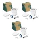 Kit 3 Vaso Sanitário Convencional com Assento Acesso Confort Celite