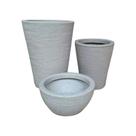 Kit 3 Vasos Coluna Redonda Escovado 1,2 e Bacia Escovada 1 Cód. JGRT19