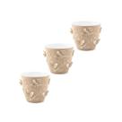 Kit 3 Vasos de Flores Plantas Cachepot 3D Floreira de Mesa Decor 700ml Plasvale Pequeno Borboletas