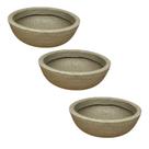 Kit 3 Vasos de Planta Mini Cuia 22x9cm em Polietileno Resistente, Ideal para Pequenas Plantas, Suculentas e Flores em Ambientes Internos e Externos