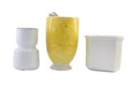 Kit 3 Vasos Decorativos Plantas Flores Arranjos Jardim